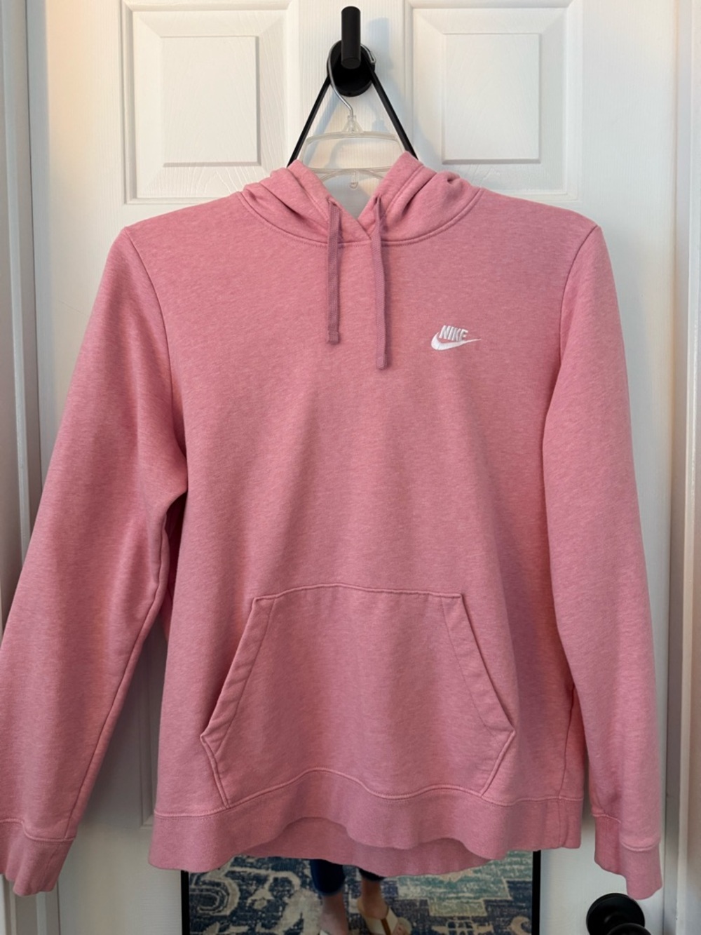 Nike Dusty Rose Hoodie with White Swoosh